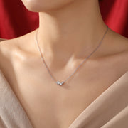 Trio Bezel Necklace